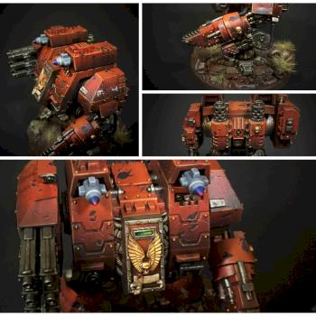 Blood Angels Dreadnought by tittlemanscrest84