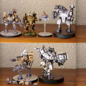 WH40K papercrafts Tau en miniatura XV8, XV88 y Dron (best photo) by pesadilla