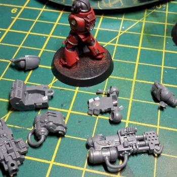 Blood Angels Tactical Marine (Magnetized) WIP by Strider9119