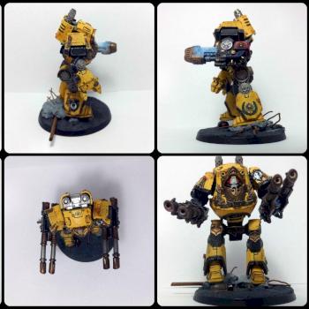 Imperial Fists Relic Contemptor Dreadnought by Old inquisitor