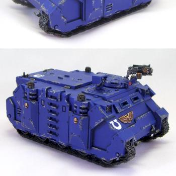 Space Marine Ultramarines Razorback / Rhino by richardvan
