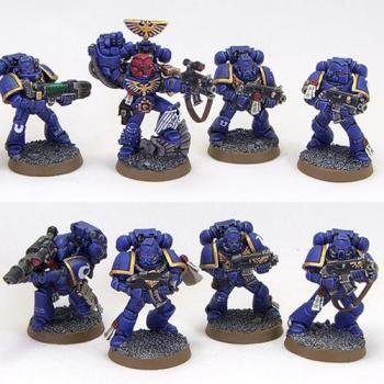 Space Marine Ultramarines Tactical Squad #2 by richardvan