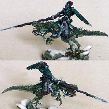 Dark elf Cold one knight by lukatme