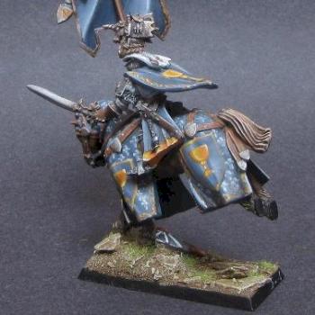Bretonnian Standard Bearer by Smok by WhiteRavenFactory
