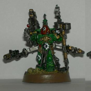 Salamanders Techmarine with Servoharness by GraemePaul
