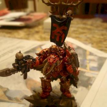 Red Chaos Terminator Lord - 1 by deadlyseneschal
