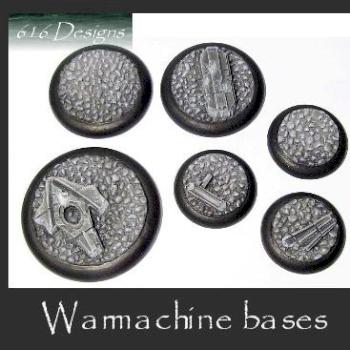 6 x round scenic ruins resin bases unpainted by E616