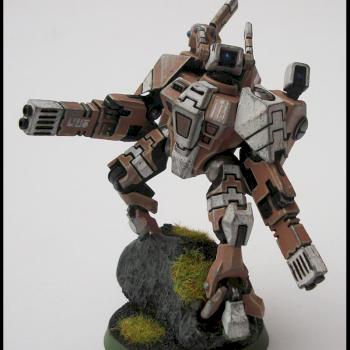 Tau Crisis XV-8 Battlesuit Team 2 by rumplemaster