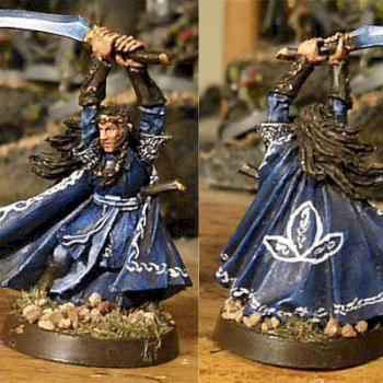 lord of the rings mini Elrohir by evilfishy2