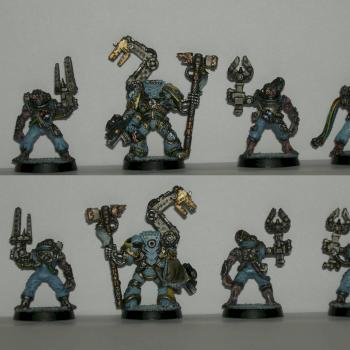 Iron Priest and Servitor bodyguard by GraemePaul