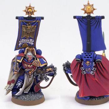 Space Marine Ultramarines Captain Commander Chapter Master by richardvan