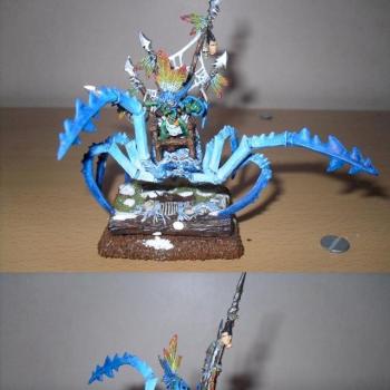 Goblin Warboss on Gigantic Spider by kerhor