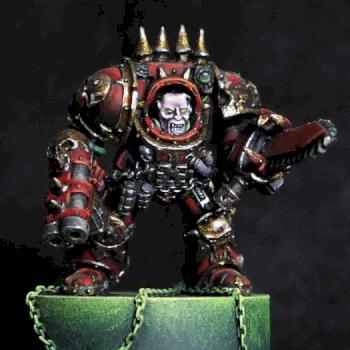 World Eater chaos Lord in terminator armor by Philippe