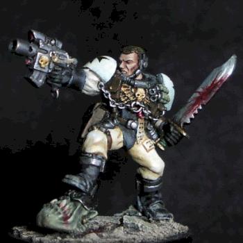 Black Templar scout by Philippe
