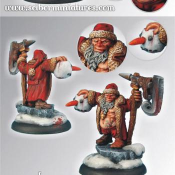 Christmas Snowman Slayer Promo Miniature by Scibor
