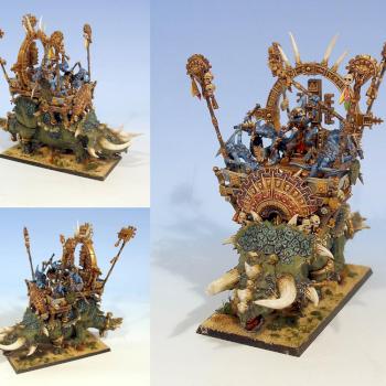 Lizardmen Stegadon by Alisius