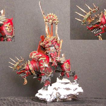 Khorne on juggernaut with detail pics by johnny889