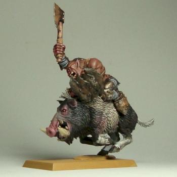 Ork Boar Rider by coolyjelly