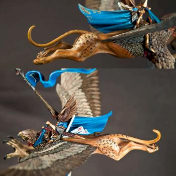 Island of Blood-High Elf Prince on Griffon by DelMonte
