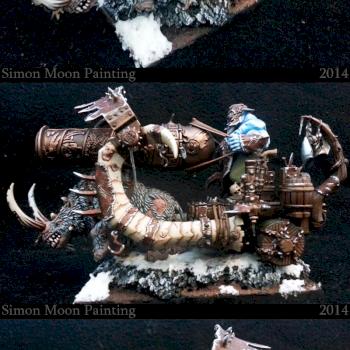 Icy Ogre Kingdom Ogre Ironblaster by Simon Moon
