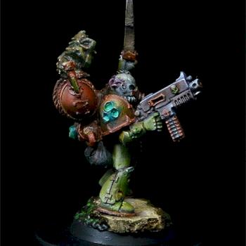 Plague Marine Death Guard Nurgle champion by chaoswarrior