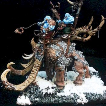 Icy Ogre Kingdom Ogre Thundertusk by Simon Moon