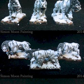 Icy Ogre Kingdom Sabertusks by Simon Moon