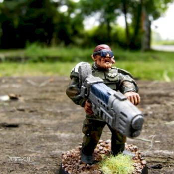 Imperial Guard Veteran Cadian by Dethco