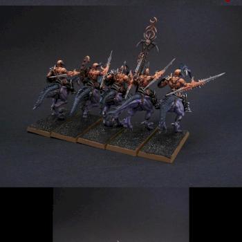 Warriors of Chaos Hellstriders of Slaanesh by SavageDPainting
