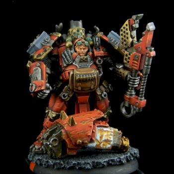 Khador Battle Mechanik Officer by falchieyan