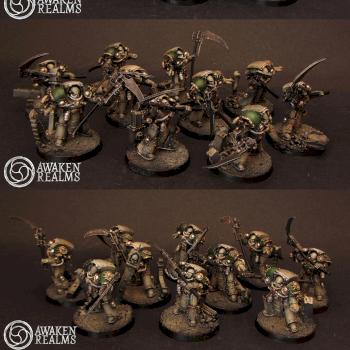 DEATH GUARD DEATHSHROUD TERMINATORS by Awaken Realms