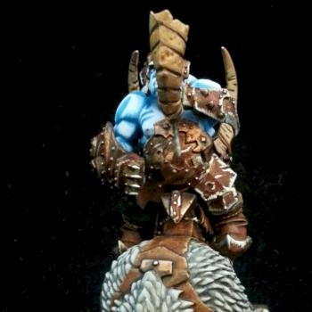 Icy Ogre Kingdom Mournfang Cavalry II by Simon Moon