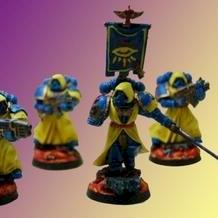 Space Marine combat squad by stokerd