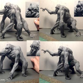 Gorilla work in progress by Scibor