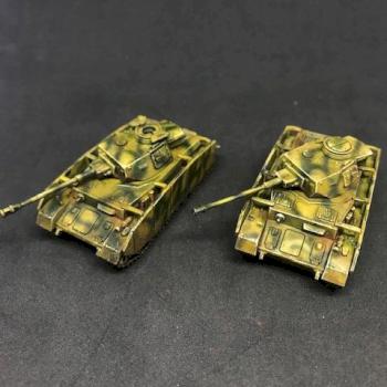 2X Panzer IV Platoon Painted Flame of War FOW Germany 15mm by juanlurockerman