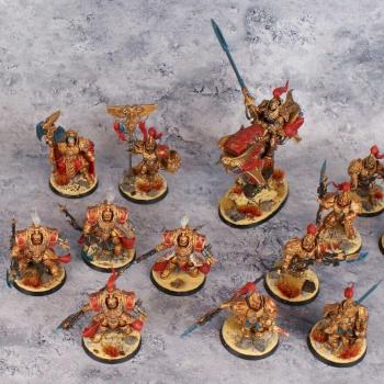 Adepus Custodes Army Traajan Custiodian Guard Allarus Guardians by biscuitkiller