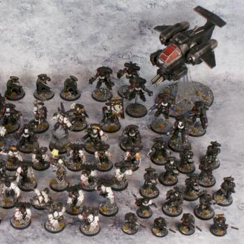 Warhammer 40k Raven Guard Painted Army Primaris Kayvaan Shrike Vanguard Repulsor by biscuitkiller