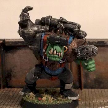 Orks Zapboy Nob with PowerKlaw by AzhrarnX