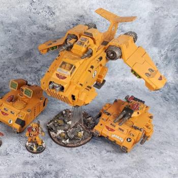 Warhammer 40k Imperial Fists Painted Army Tor Garadon Invictor Leviathan more by biscuitkiller