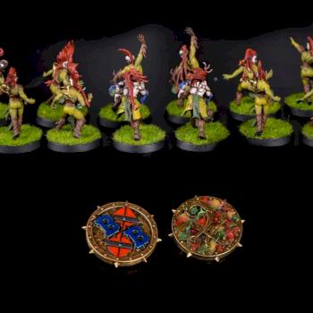 Wood Elf Blood Bowl Team – Athelorn Avengers by cool-minis.com