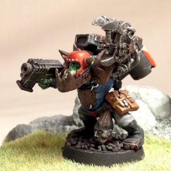 Orks Stormboy Nob with Power Claw by AzhrarnX