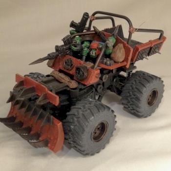 Orks Boss Volmax's Personal Trukk front by AzhrarnX