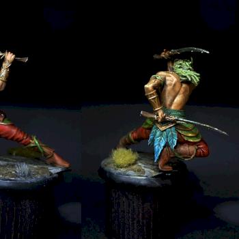 Wood Elf Swordsman by Crozen