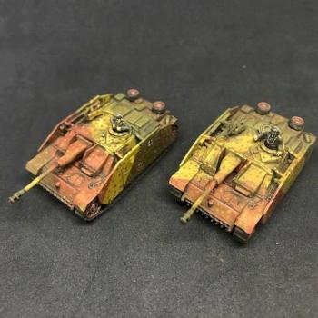 2x Stug III Painted Flame of War FOW Germany 15mm by juanlurockerman