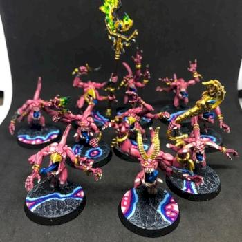 DISCIPLES OF TZEENTCH PINK HORRORS WARHAMMER AOS 40K CHAOS DAEMONS by juanlurockerman