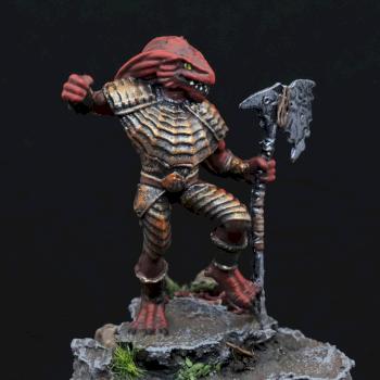 Castle Ravenloft Board Game - Arjhan, Dragonborn Fighter by bacsko