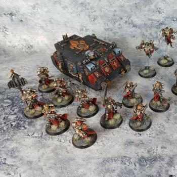 Warhammer 40k Adepta Sororitas Sisters of Battle Painted Combat Patrol Army by biscuitkiller