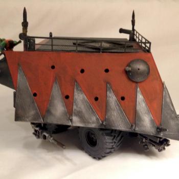 Orks Burna Boyz Battle Wagon front by AzhrarnX