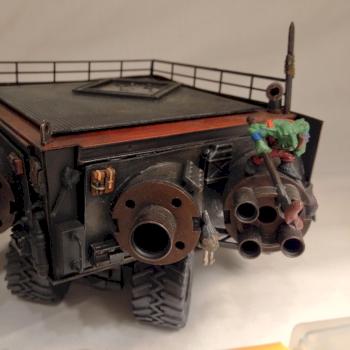 Orks Burna Boyz Battlewagon Back by AzhrarnX