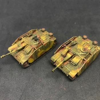 2x Stug III Painted Flame of War FOW Germany 15mm by juanlurockerman